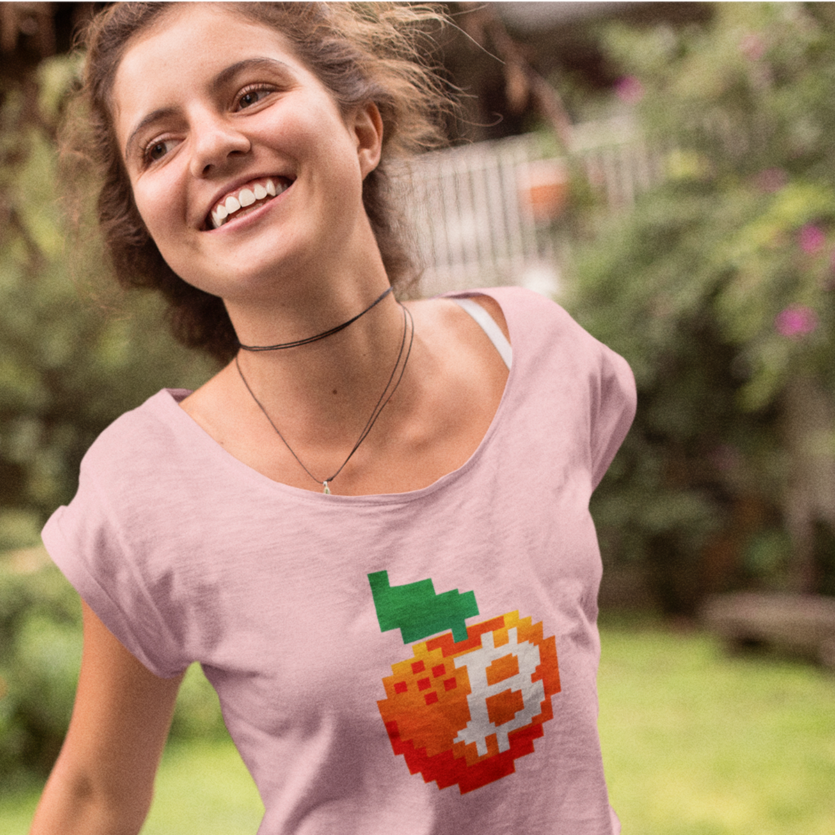 Nome do produto: Camiseta Canoa Viscolycra Bitcoin Fruit BTC020-CN