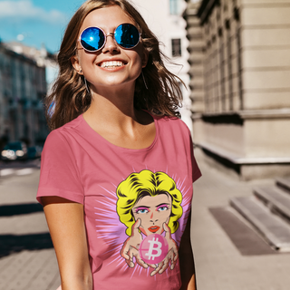 Camiseta Canoa Viscolycra Precious Bitcoin Pink BTC054-CN