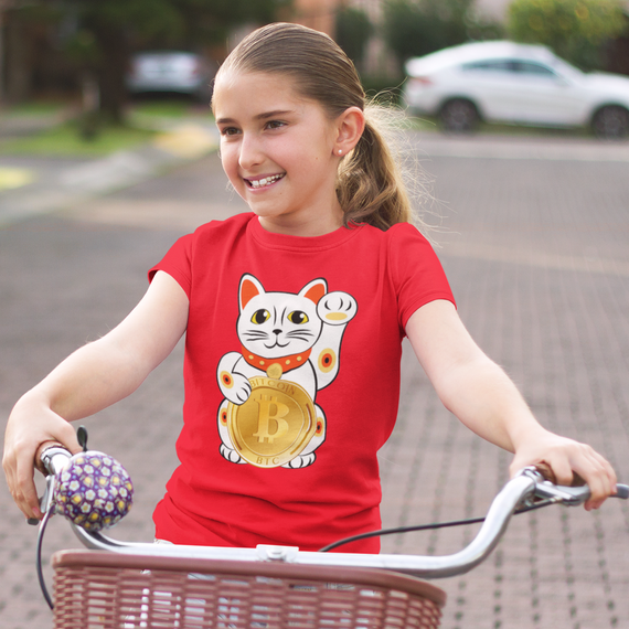 Camiseta Infantil Bitcoin Cat BTC010-CI
