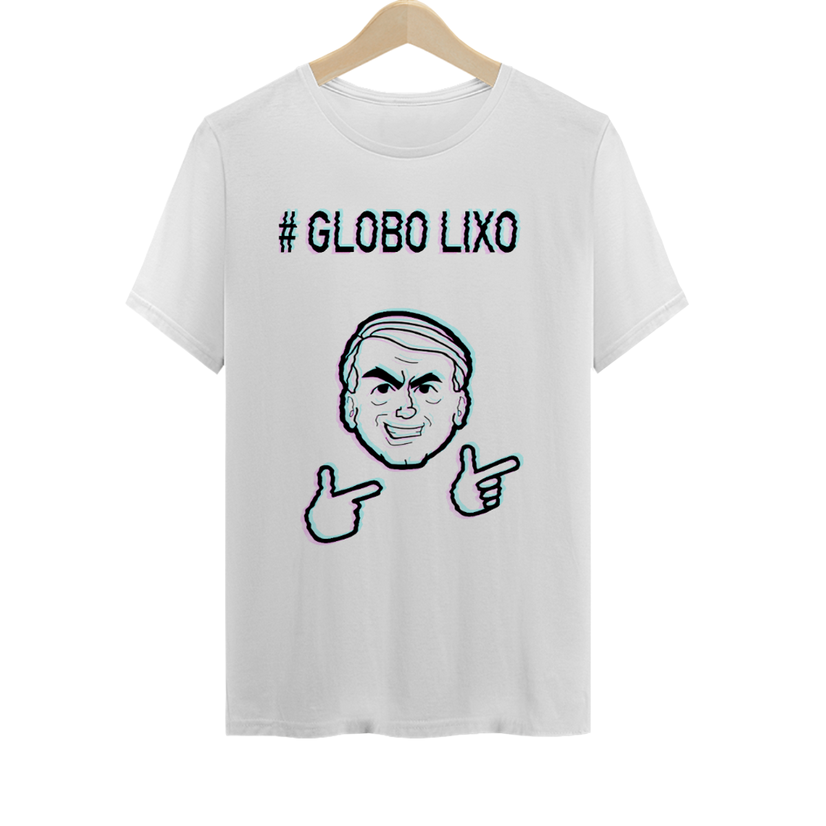 Nome do produto: Camiseta #Globo Lixo - Branca, unissex