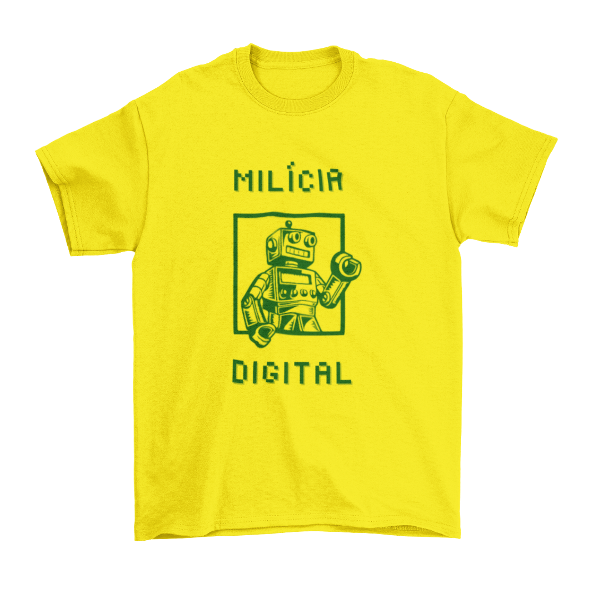 Nome do produto: Camiseta Milícia Digital - Amarela unissex