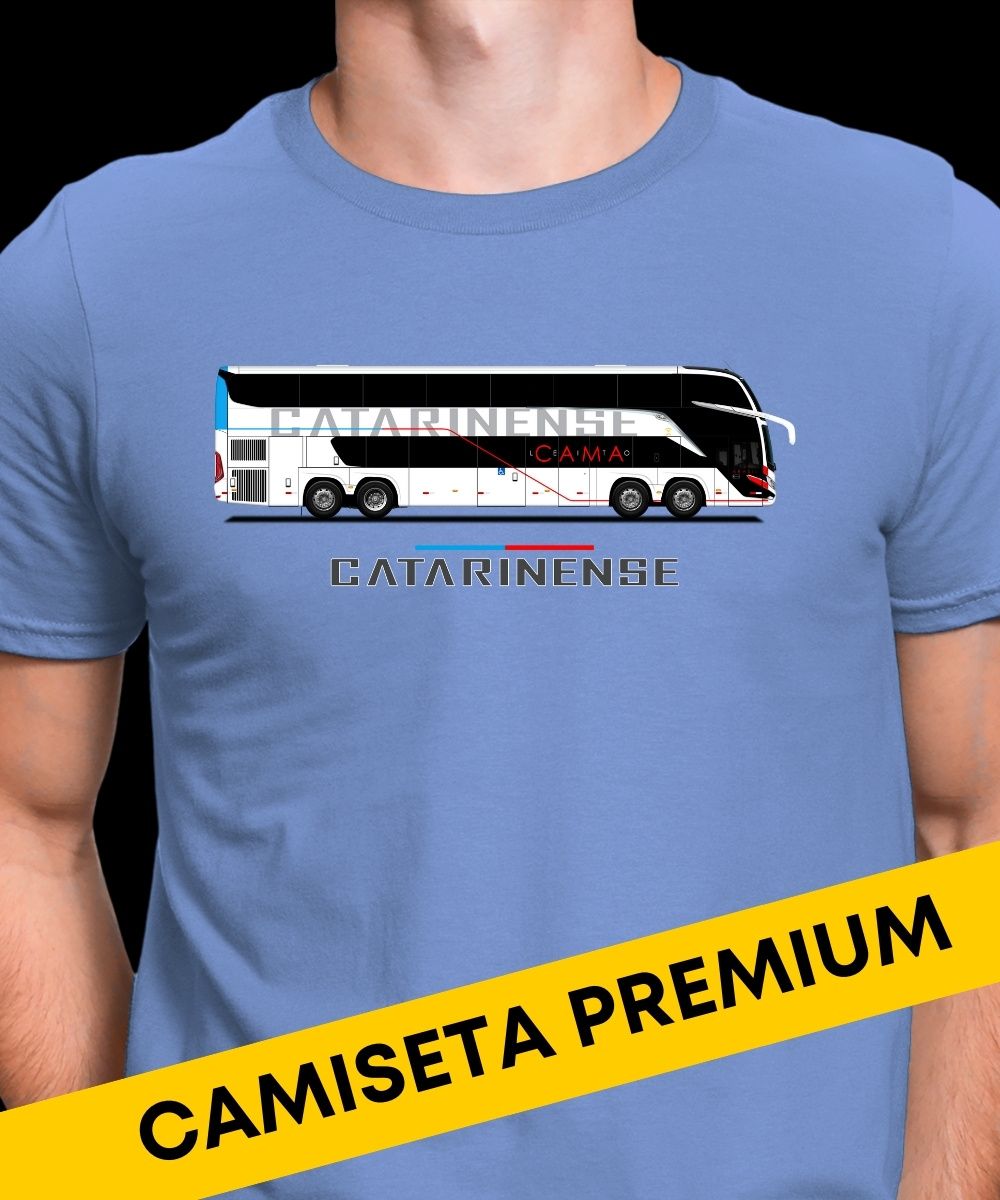 Nome do produto: CAMISETA DE ÔNIBUS Auto Viação Catarinense Marcopolo G8 MALHA PREMIUM 