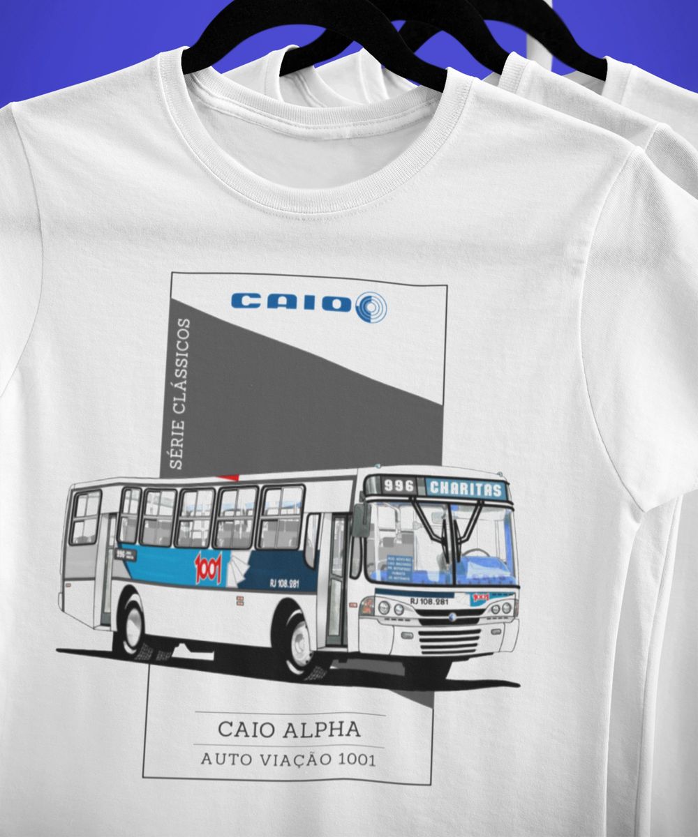 Nome do produto: CAMISETA ÔNIBUS VIAÇÃO 1001 CAIO ALPHA