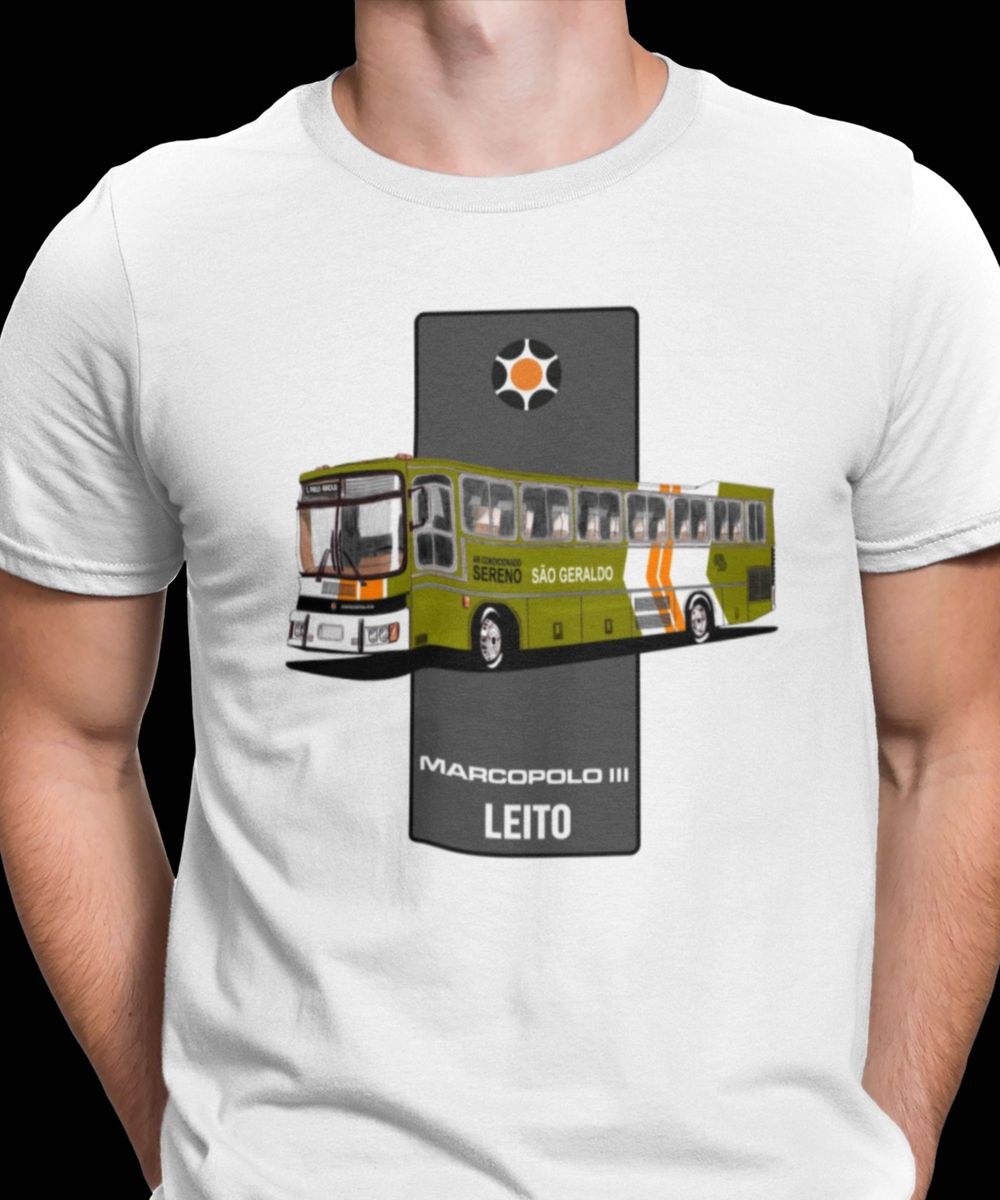 Nome do produto: CAMISETA ÔNIBUS VIAÇÃO SÃO GERALDO LEITO SERENO MARCOPOLO III