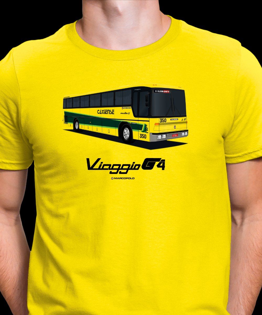 Nome do produto: CAMISETA ÔNIBUS EXPRESSO CAXIENSE MARCOPOLO G4