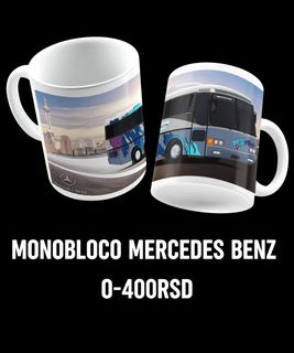 Nome do produtoCANECA ÔNIBUS RODOVIÁRIO PINTURA DE LANÇAMENTO MERCEDES BENZ MONOBLOCO O-400RSD
