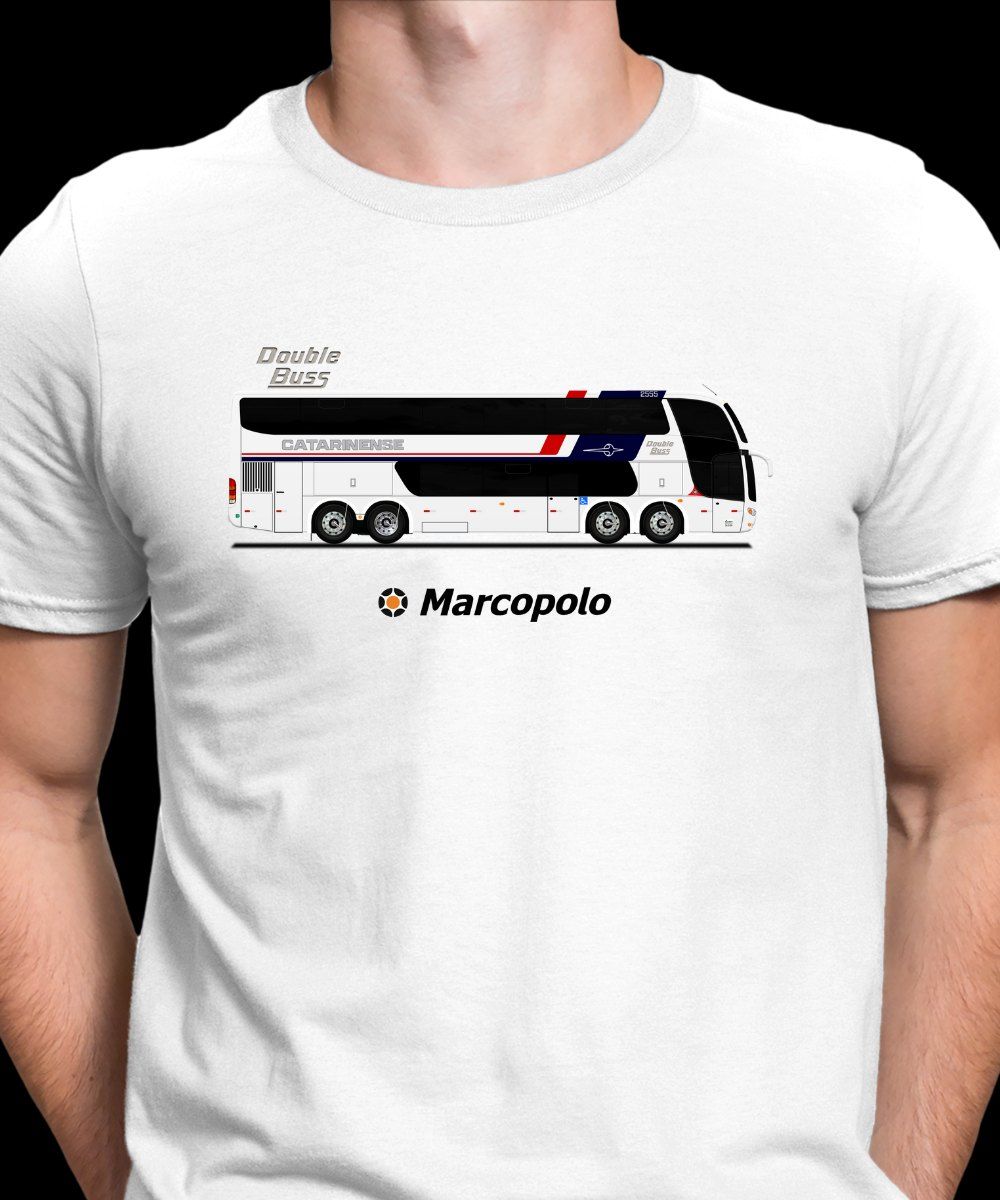 Nome do produto: CAMISETA ÔNIBUS AUTO VIAÇÃO CATARINENSE MARCOPOLO G6 