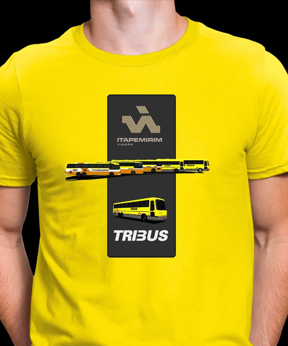 Nome do produto: CAMISETA A EVOLUÇÃO DO TRIBUS VIAÇÃO ITAPEMIRIM 