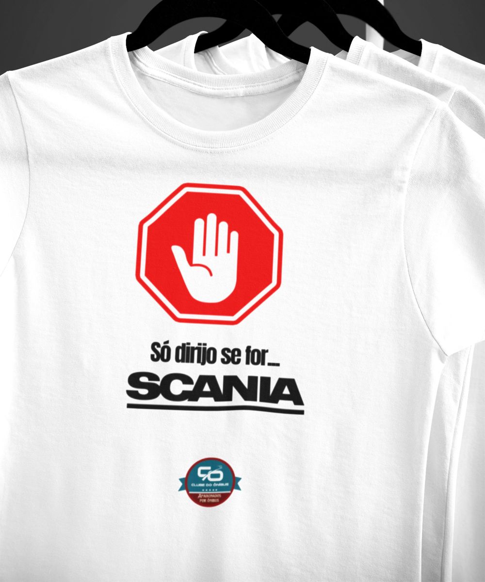 Nome do produto: CAMISETA MASCULINA SÓ DIRIJO SE FOR SCANIA