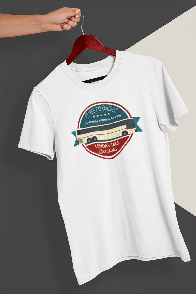 Nome do produto: PARADISO G4 1400 - CAMISETA MASCULINA CLUBE DO ÔNIBUS LENDAS DAS ESTRADAS