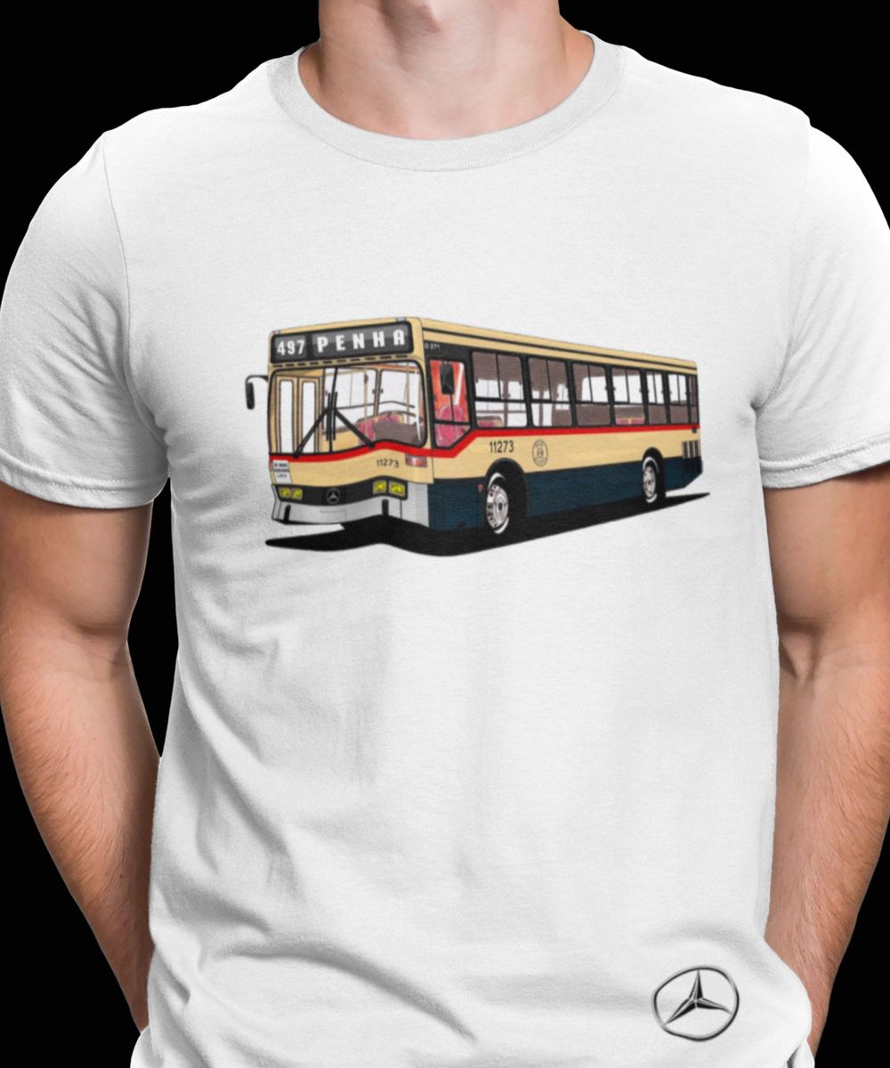 Nome do produto: CAMISETA ÔNIBUS AUTO DIESEL LTDA (RJ) MONOBLOCO MERCEDES BENZ O-371