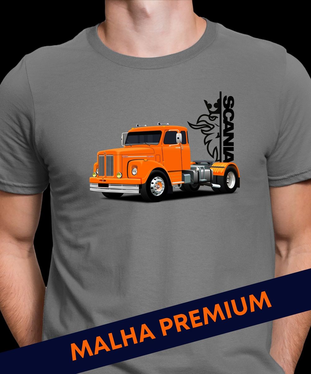 Nome do produto: CAMISETA CAMINHÃO SCANIA JACARÉ 111S 