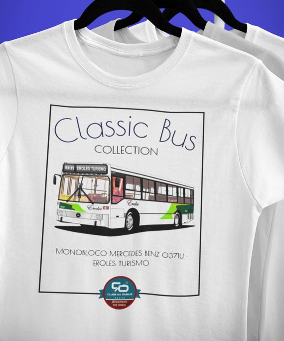 CAMISETA ÔNIBUS EROLES MONOBLOCO MERCEDES BENZ O-371