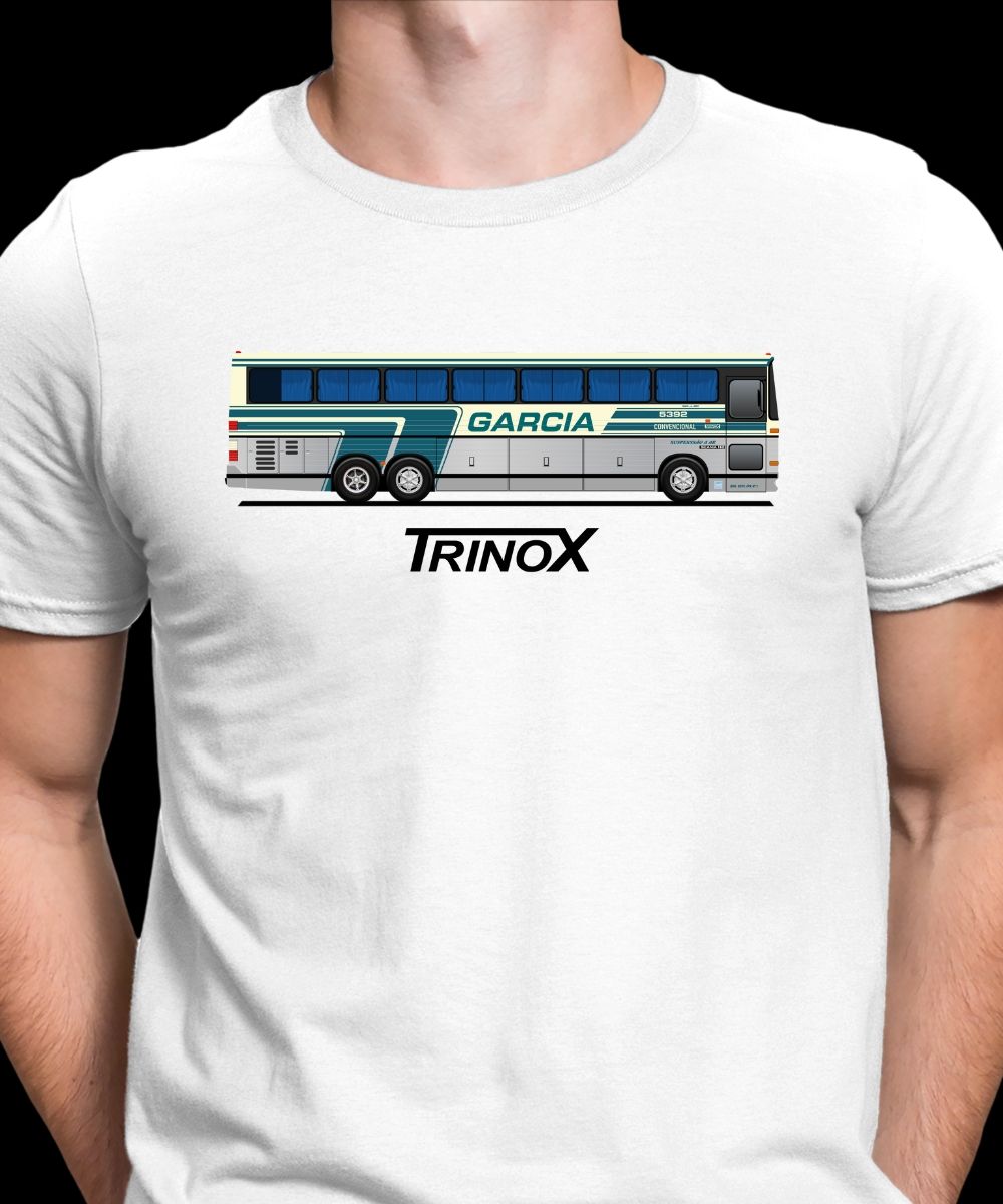 Nome do produto: CAMISETA ÔNIBUS TRINOX VIAÇÃO GARCIA 