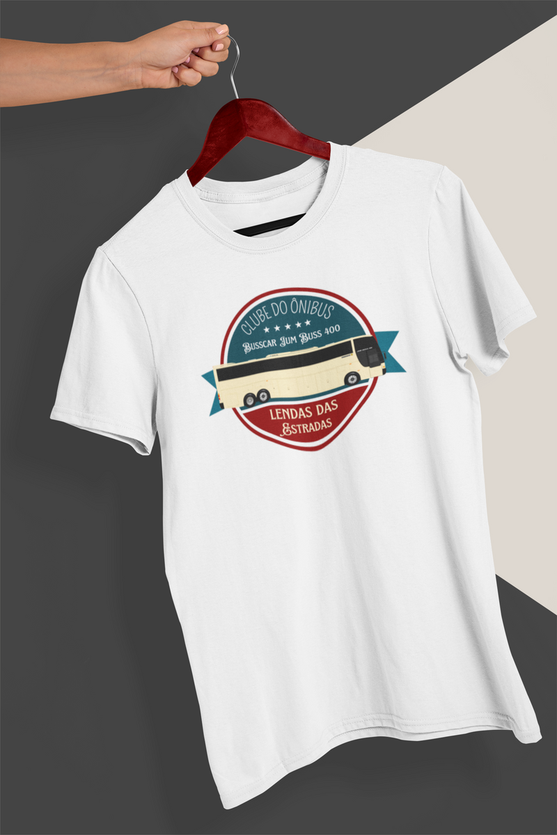 Nome do produto: JUM BUSS 400 - CAMISETA MASCULINA CLUBE DO ÔNIBUS LENDAS DAS ESTRADAS