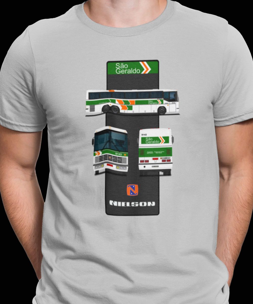 Nome do produto: CAMISETA ÔNIBUS VIAÇÃO SÃO GERALDO NIELSON DIPLOMATA 