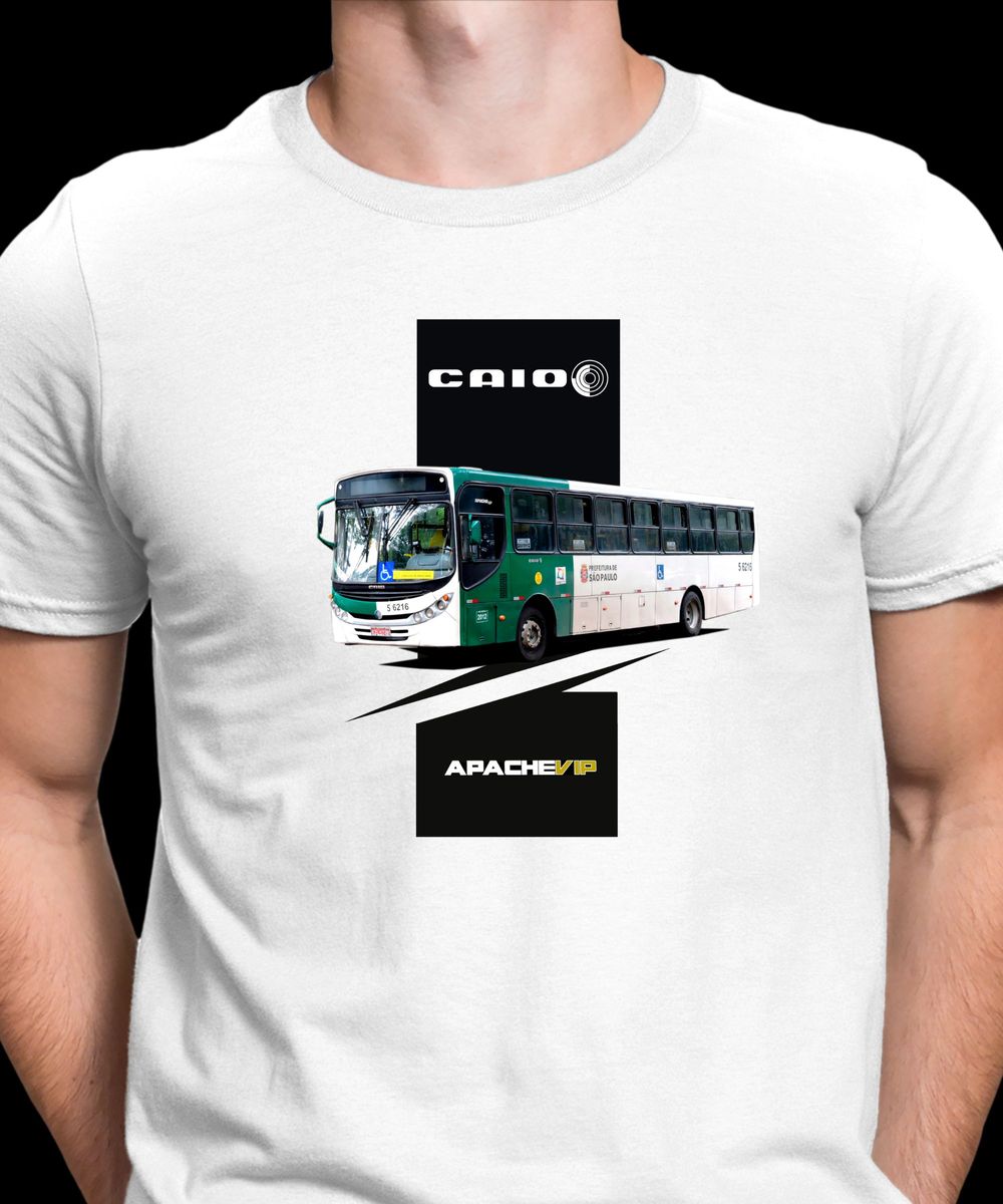 Nome do produto: CAMISETA CIDADE DE SÃO PAULO TRANSUNIÃO TRANSPORTES CAIO APACHE VIP 