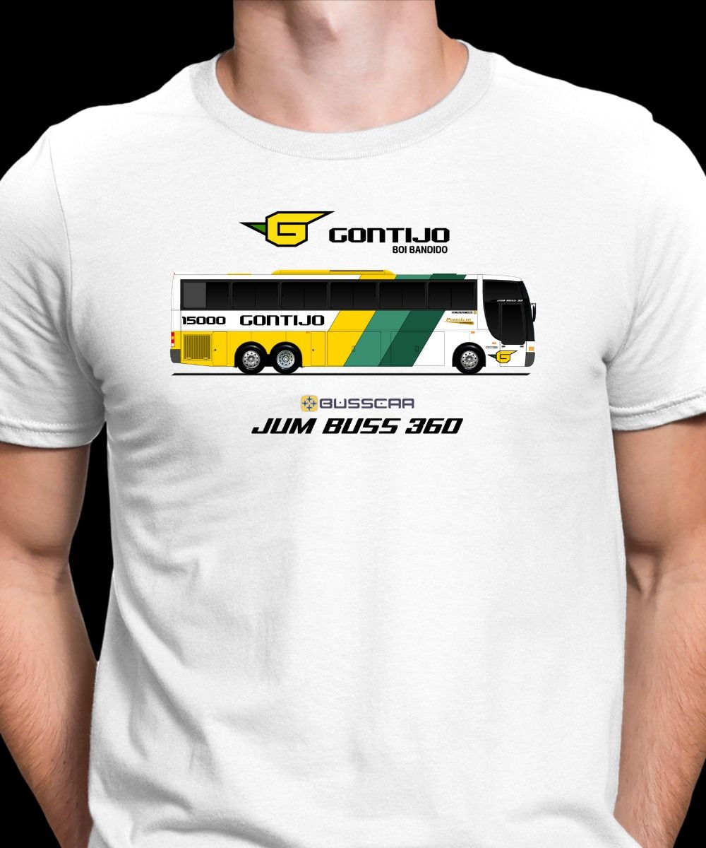 Nome do produto: CAMISETA ÔNIBUS GONTIJO BOI BANDIDO SCANIA 113