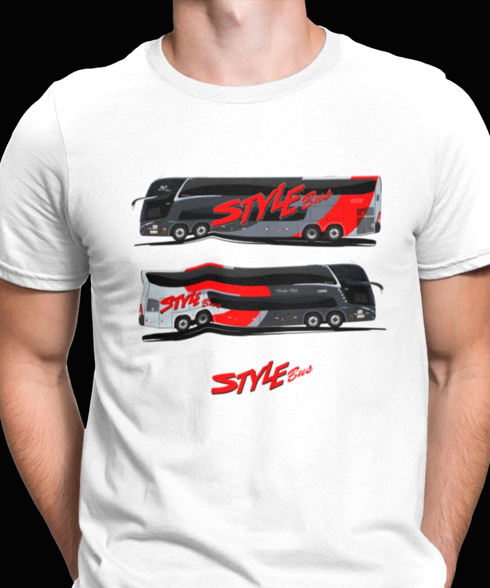 Nome do produto: CAMISETA STYLE BUS DOUBLE DECKER DUAS PINTURAS