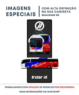 Nome do produtoCAMISETA ÔNIBUS SERVENG TRANSPORTES (AIRPORT BUS SERVICE) IRIZAR i6