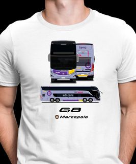 CAMISETA ÔNIBUS ROTA TRANSPORTES BAHIA MARCOPOLO PARADISO G8 DD