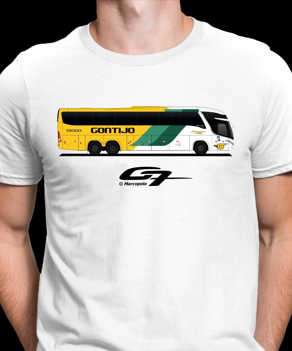 Nome do produto: CAMISETA ÔNIBUS MARCOPOLO G7 GONTIJO