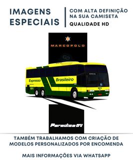 Nome do produtoCAMISETA ÔNIBUS EXPRESSO BRASILEIRO MARCOPOLO GV 1150