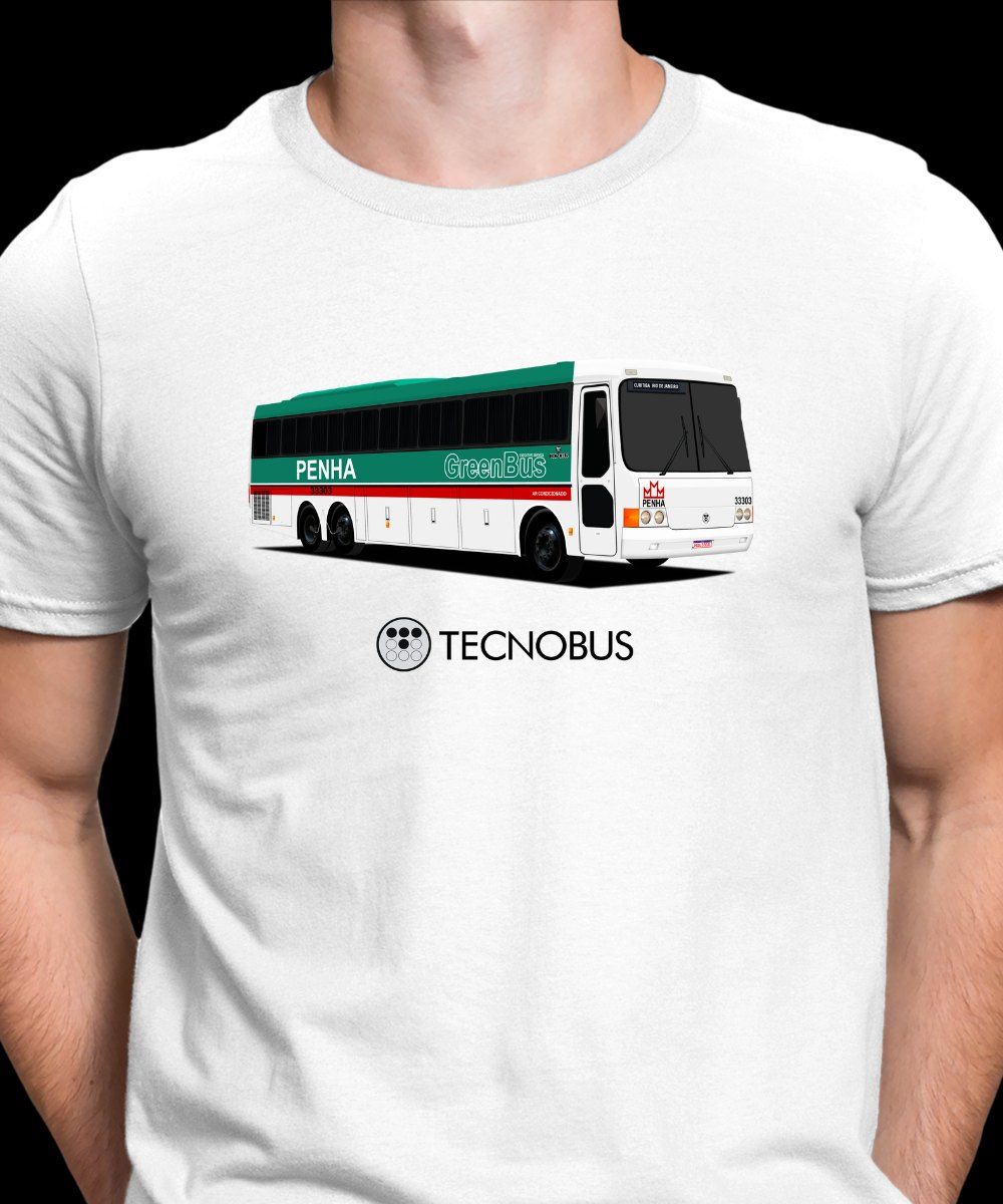 Nome do produto: CAMISETA ÔNIBUS TECNOBUS TRIBUS PENHA 