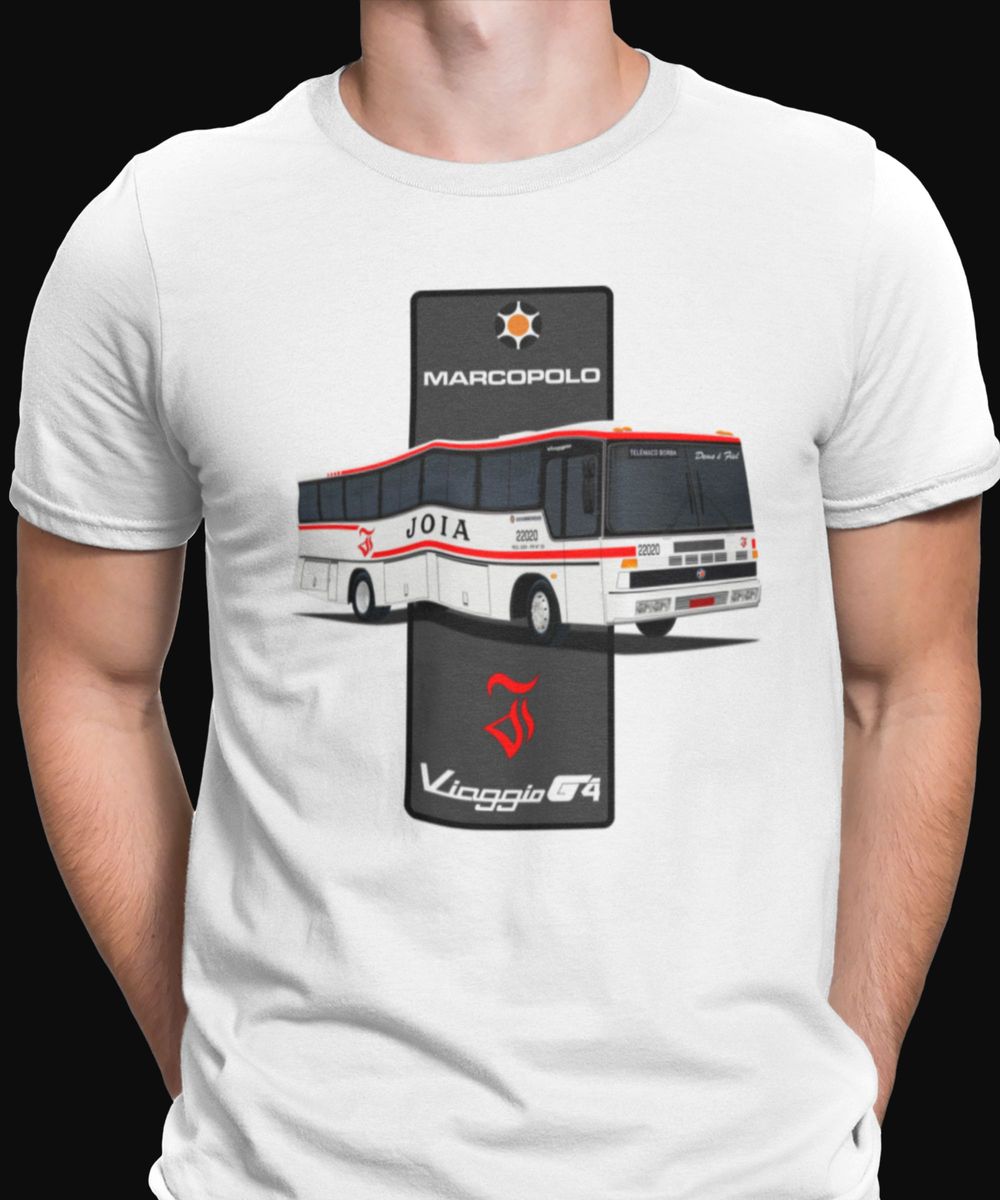 Nome do produto: CAMISETA ÔNIBUS EXPRESSO JOIA (VIAÇÃO JOIA) MARCOPOLO G4