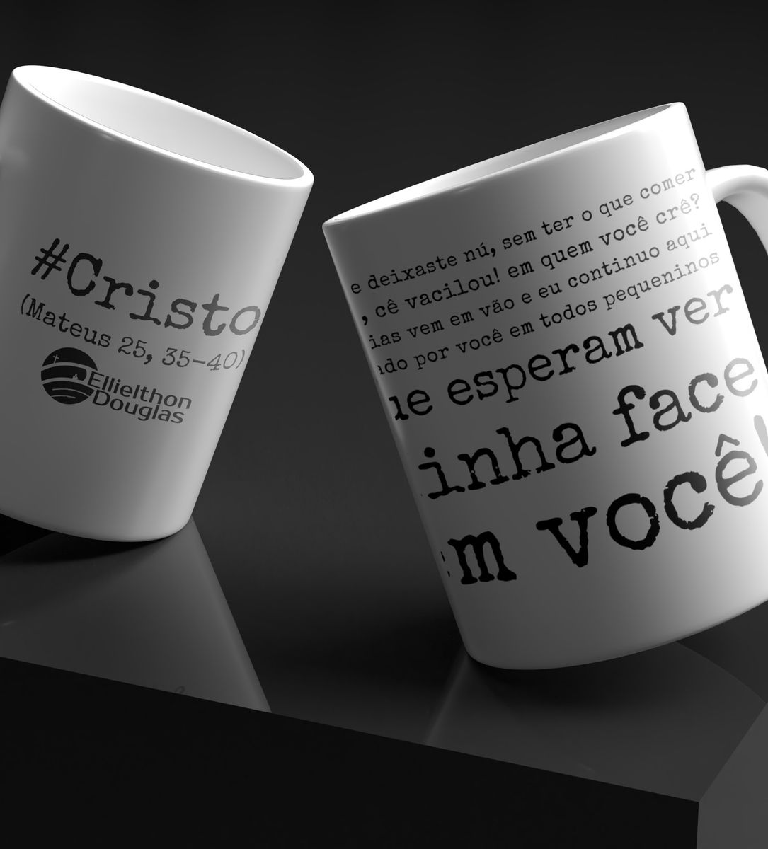 Nome do produto: Caneca Ellielthon Douglas - #Cristo