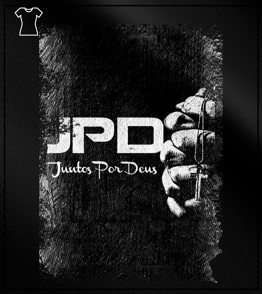 Nome do produto: Camiseta feminina JPD Juntos Por Deus - Oração