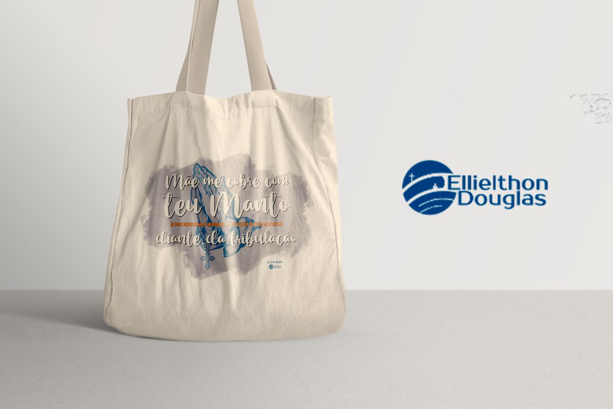 Nome do produto: EcoBag Ellielthon Douglas - Mãe me cobre com teu manto