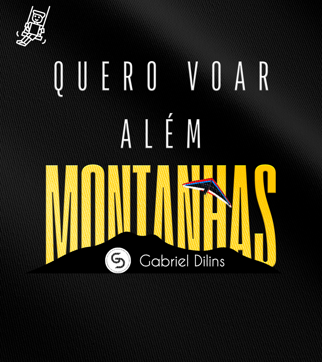 Nome do produto: Camiseta Infantil Gabriel Dilins - Quero Voar Além montanhas