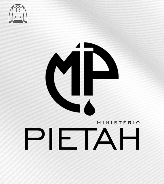 Moletom Canguru Ministério Pietah - Logo