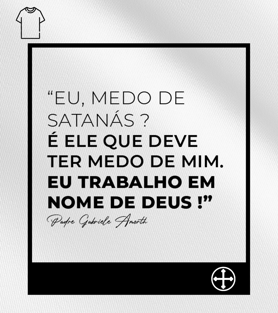 Nome do produto: Camiseta Masculina Felipe D\'Aloia - Medo de Satanás?