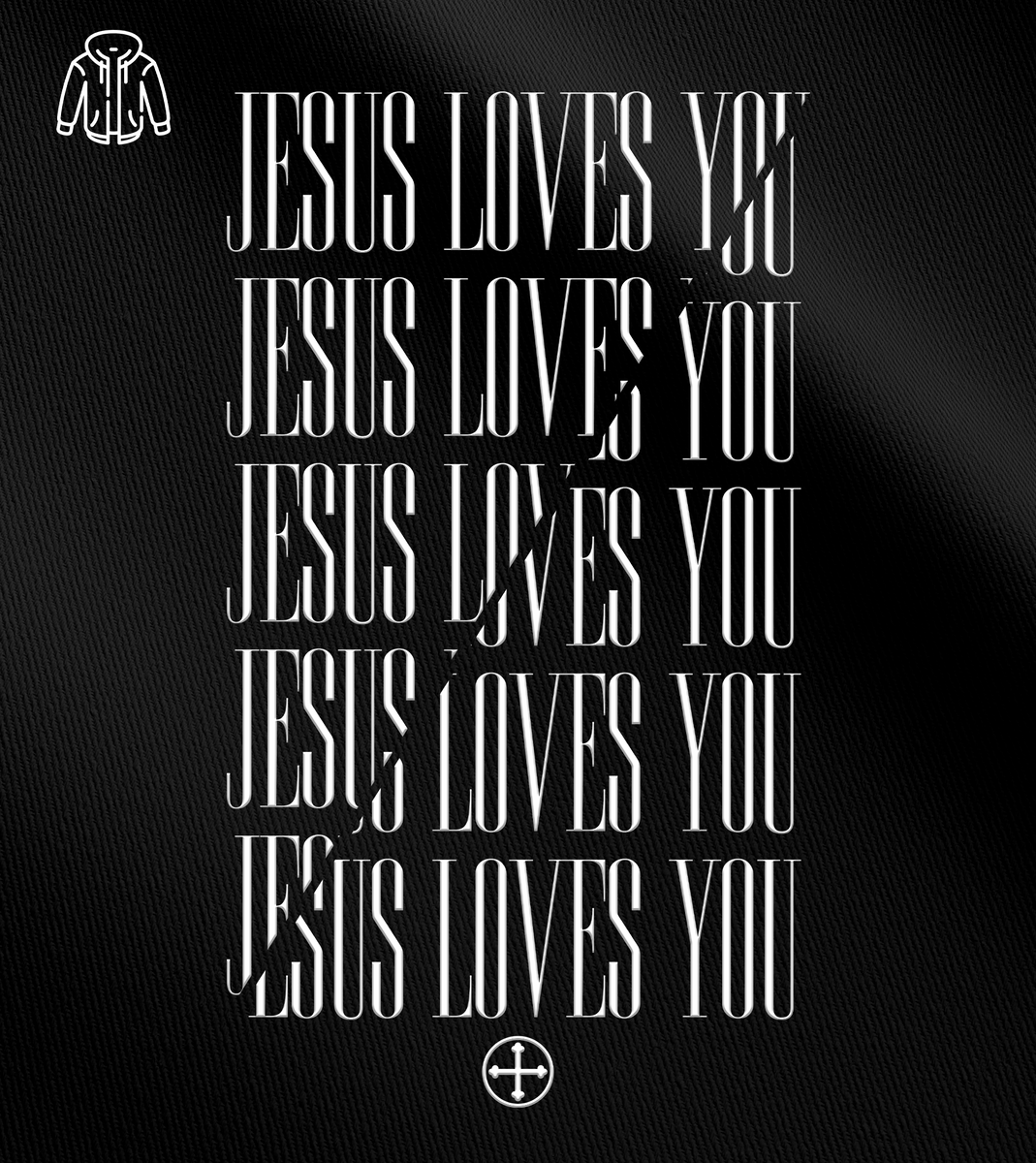 Nome do produto: Moletom com Zíper Felipe D\'Aloia - Jesus Loves You