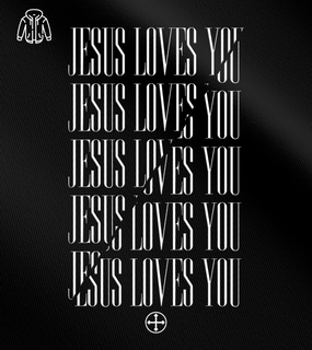 Moletom com Zíper Felipe D'Aloia - Jesus Loves You