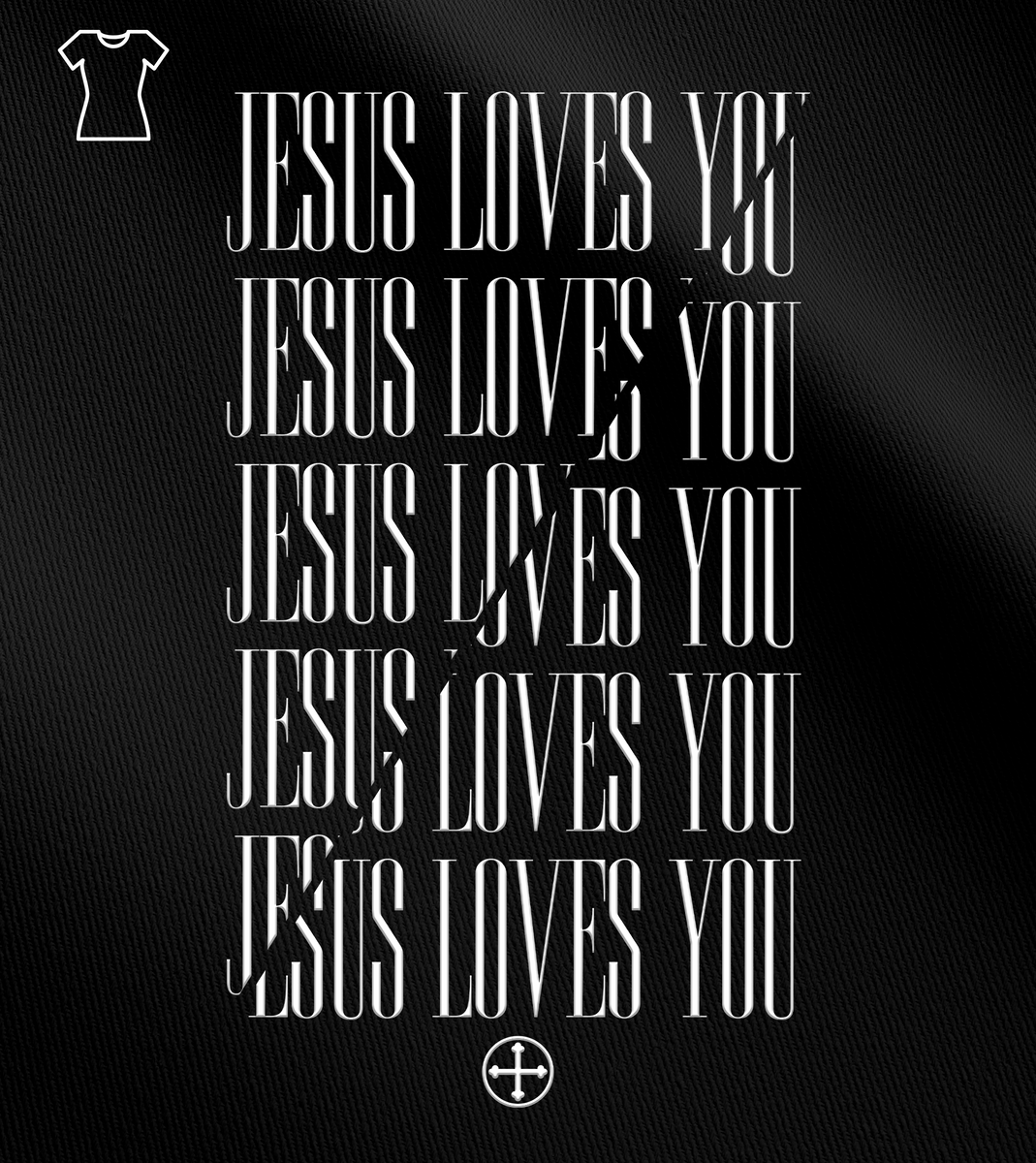 Nome do produto: Camiseta Feminina Felipe D\'Aloia - Jesus Loves You