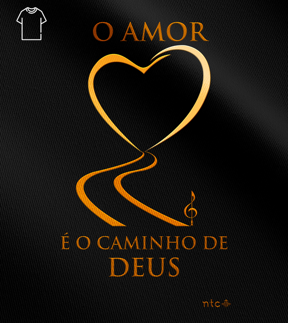 Camiseta Masculina instrumento de Paz - Caminho de Deus