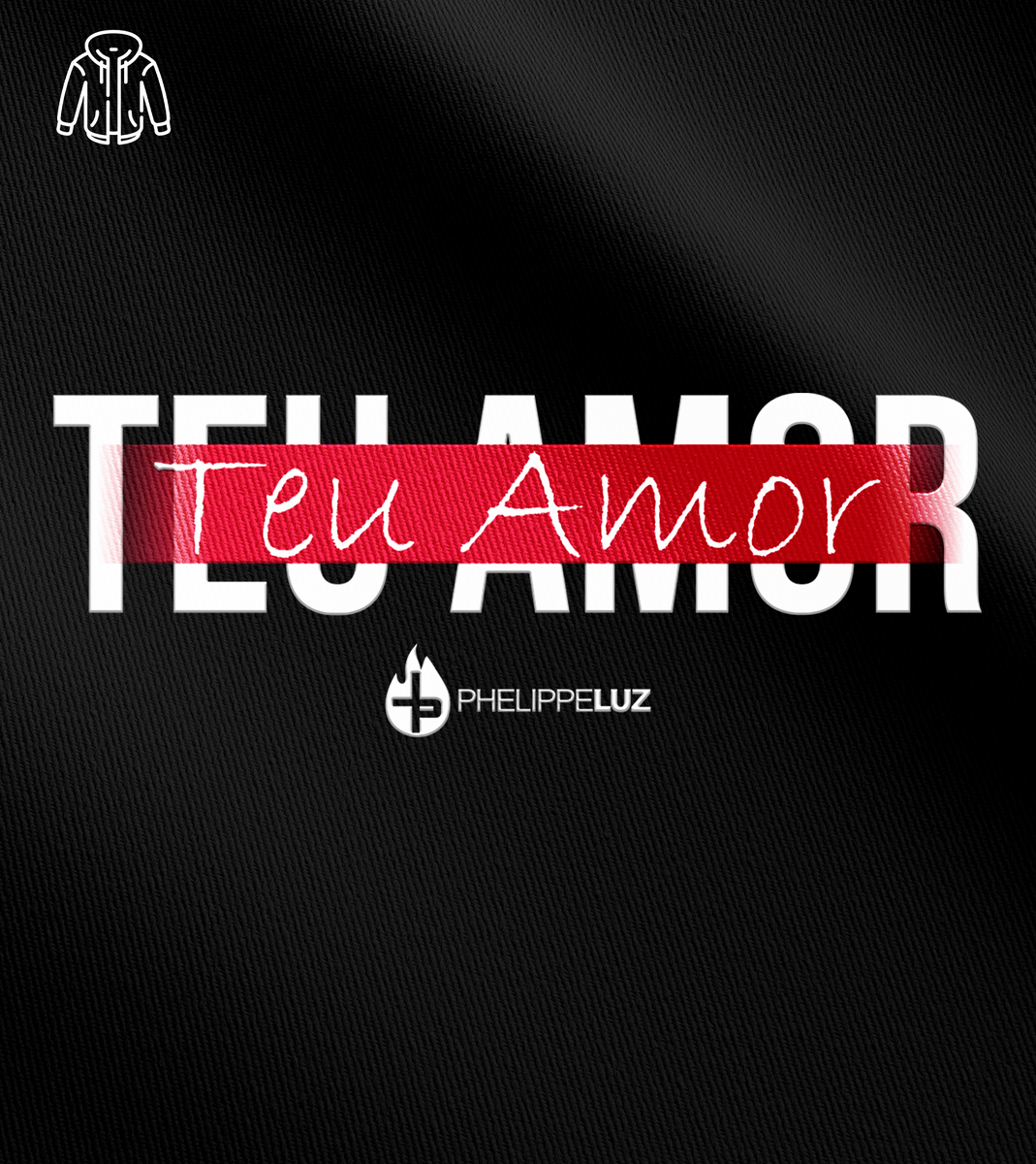 Nome do produto: Moletom com zíper Phelippe Luz - Teu Amor