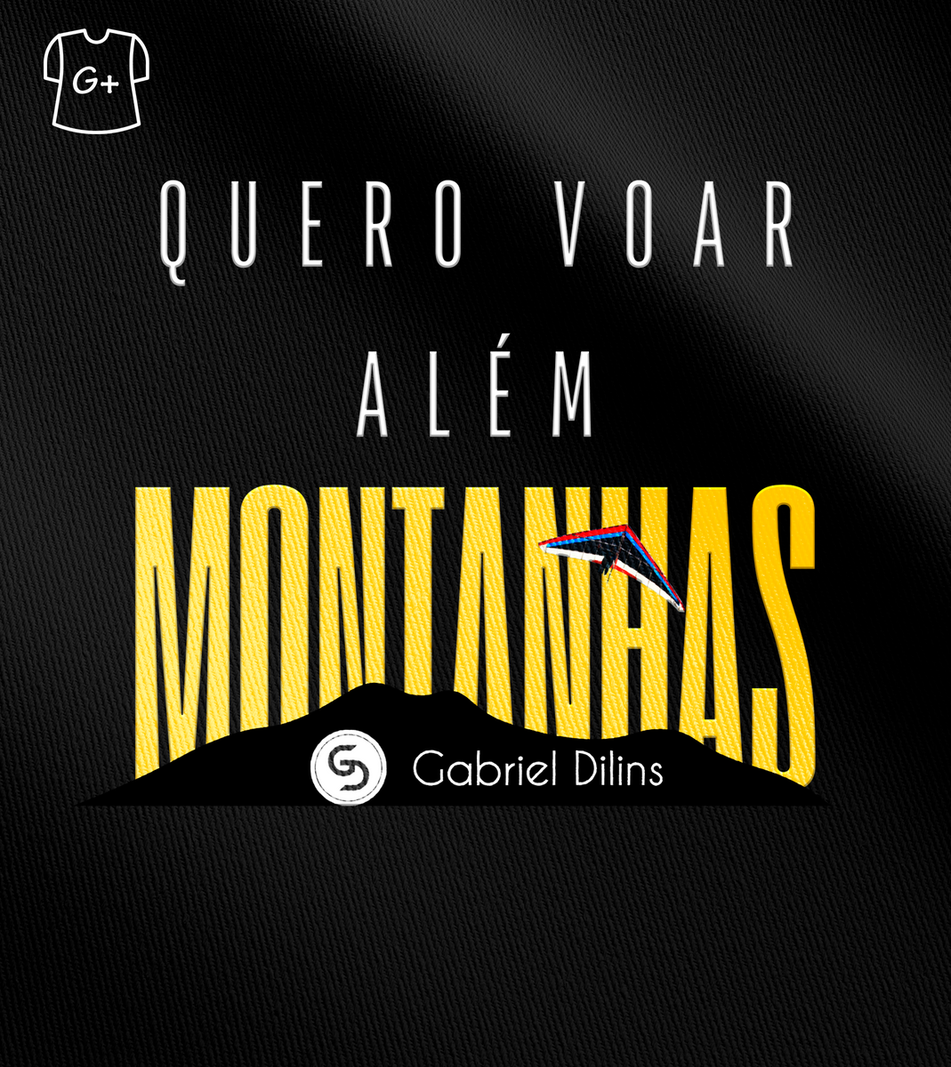 Nome do produto: Camiseta Plus Size Gabriel Dilins - Quero Voar Além Montanhas