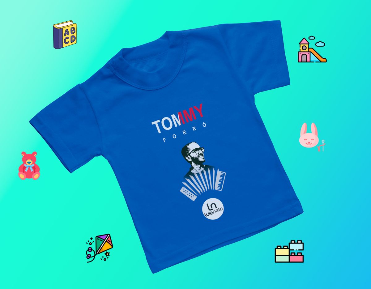Nome do produto: Camiseta Infantil Luís Neto - Tommy Forró