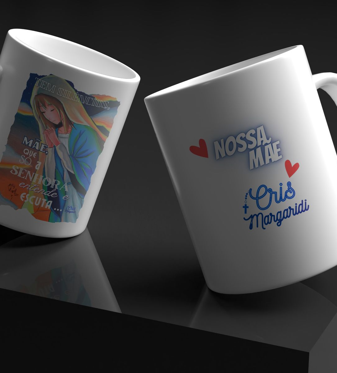 Nome do produto: Caneca Cris Margaridi - Nossa Mãe