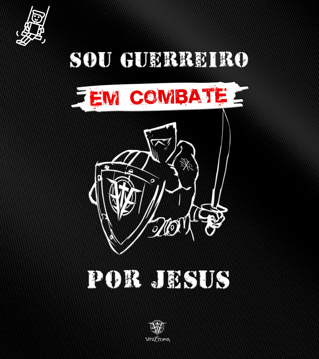 Nome do produto: Camiseta Infantil Voz Eterna - Guerreiro em Combate