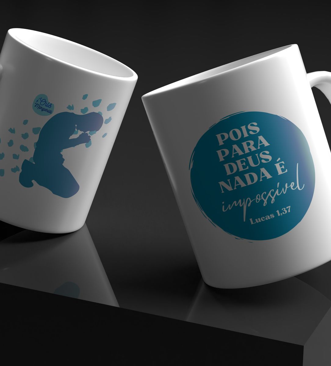 Nome do produto: Caneca Cris Margaridi - Nada é impossível