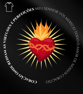 Nome do produtoCamiseta Masculina Ministério Pietah - Coração Sagrado