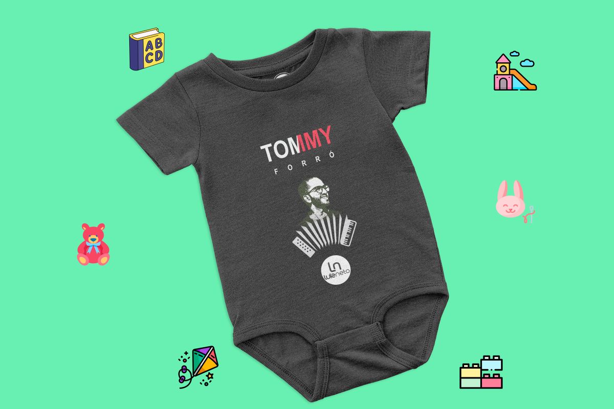 Nome do produto: Body Infantil Luís Neto - Tommy Forró