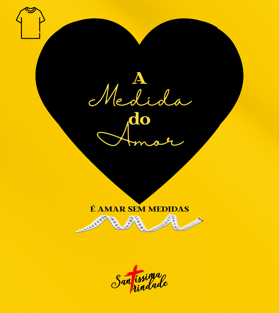 Nome do produto: Camiseta Masculina Forró Santíssima Trindade - A Medida do Amor