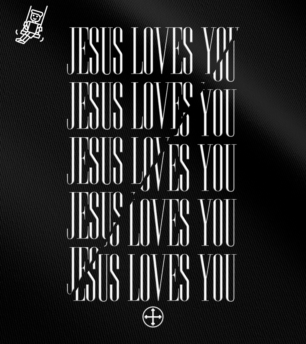 Nome do produto: Camiseta Infantil Felipe D\'Aloia - Jesus Loves You