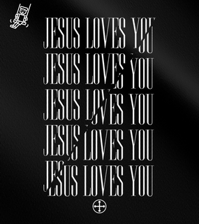 Camiseta Infantil Felipe D'Aloia - Jesus Loves You
